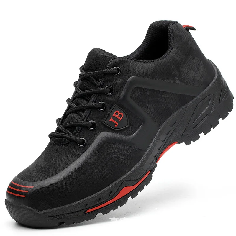 

European Plus Size 48 Men Spring Summer Light Breathable Deodorant Safety Work Shoes Steel Toe Safety Shoes Cap Protective Shoes