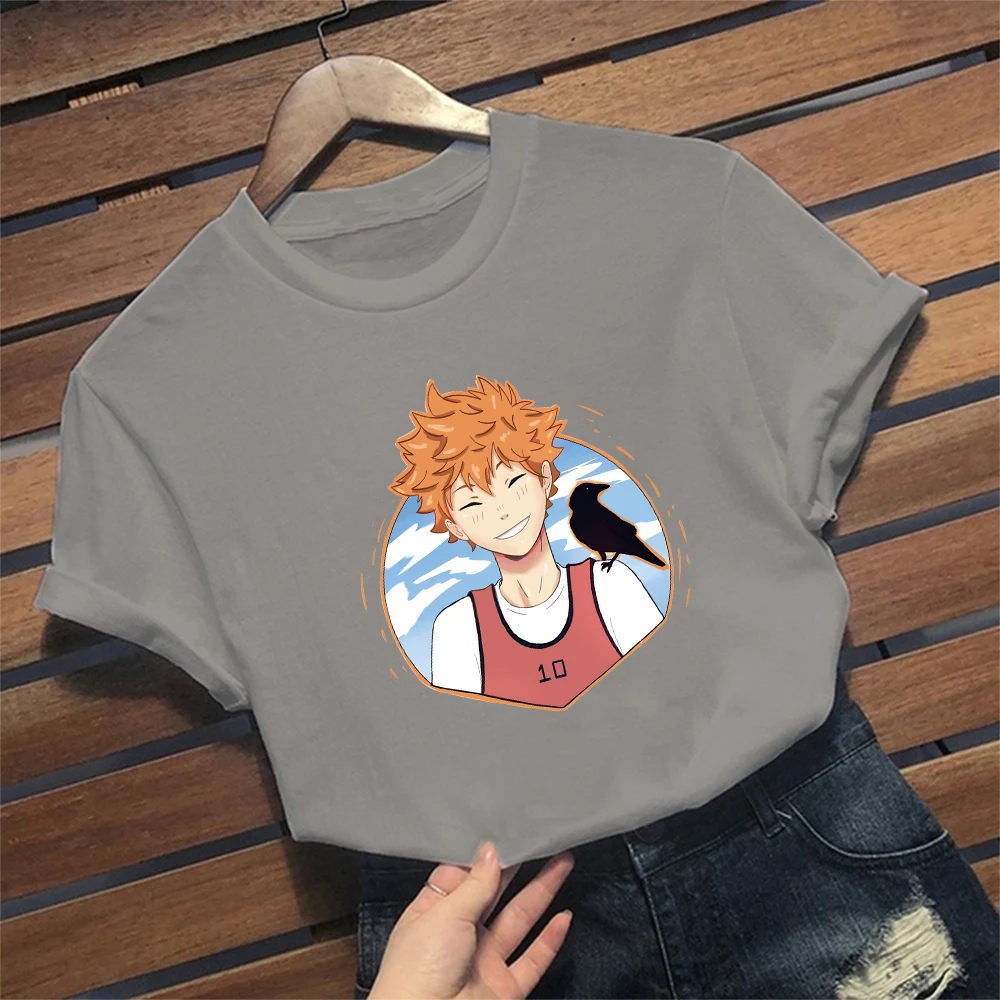 

Haikyuu Funny Japanese Anime T Shirt Hot Cartoon Print Tops Women Summer Kawaii Tops Causal Clothes Unisex