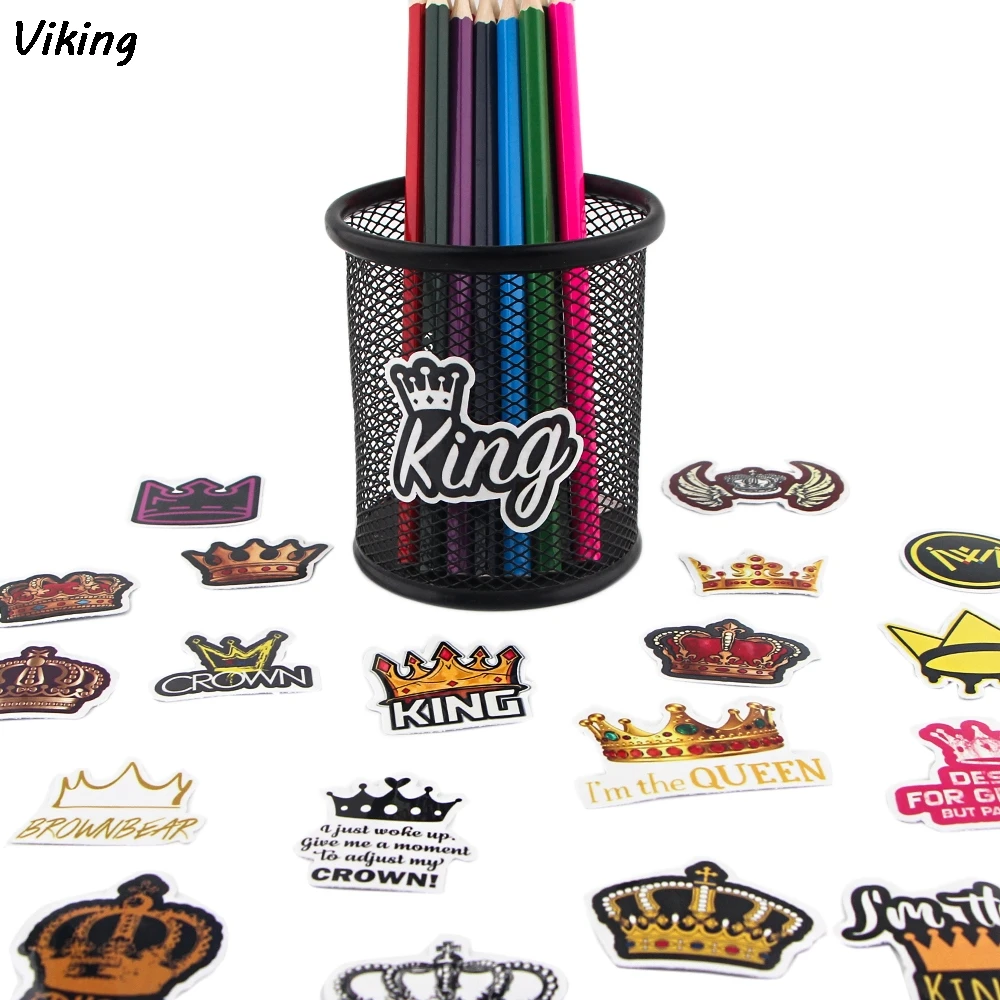 

20Set G1650 56Pcs/set Cartoon Crown Stickers DIY Skateboard Fridge Phone Guitar Motorcycle Laptop Luggage Classic Toy Stickers