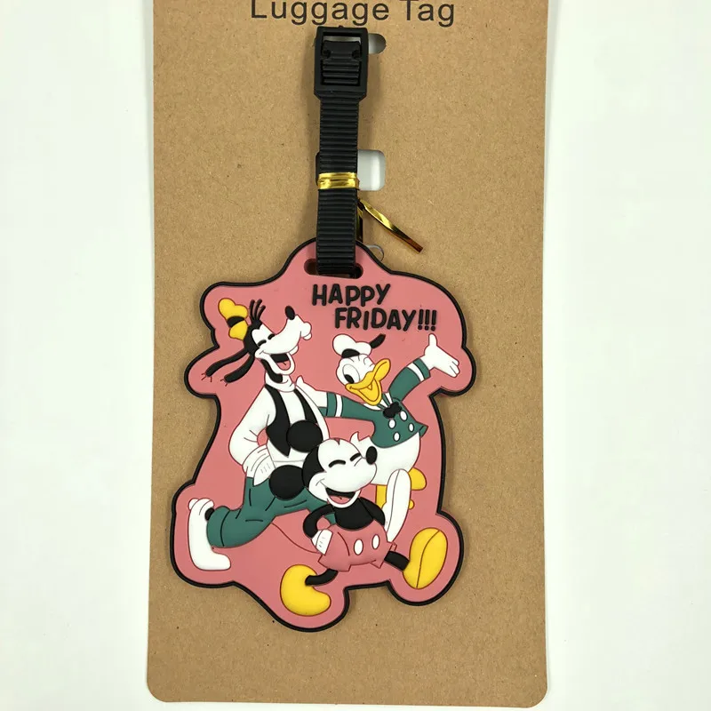 Дорожная бирка для багажа с мультяшными героями Диснея Микки Маус Минни чемодан