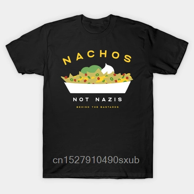 Модная мужская футболка Nachos не нацисты повседневная с принтом из 100% хлопка
