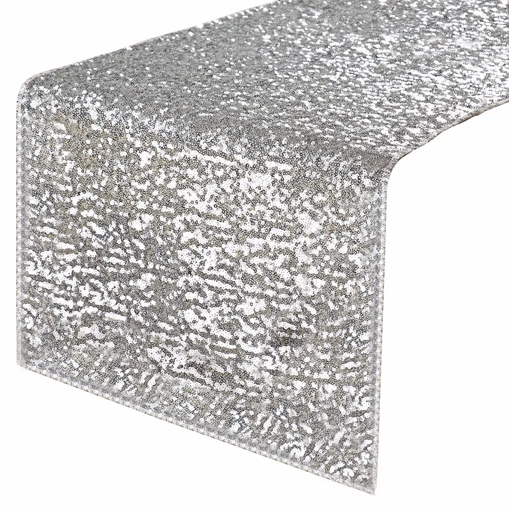 NICETOWN 1pc Table Runner Luxury Glitter Sparkling for Party Wedding Banquet Decoration Christmas Decorations Home | Дом и сад