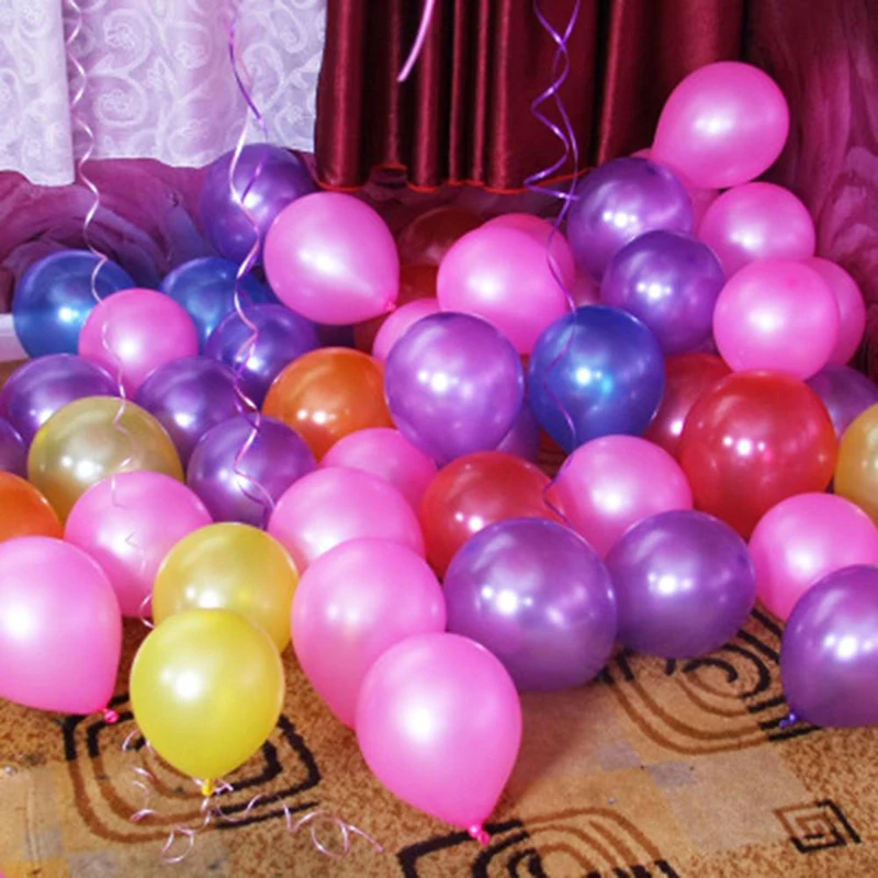 

100Pcs Latex Balloons Pearl Balloons Birthday Party Child Air Balloon Toys