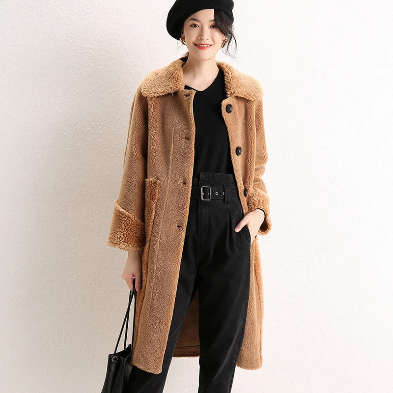 2019 осень и зима новое женское бархатное пальто свободного кроя высокого качества