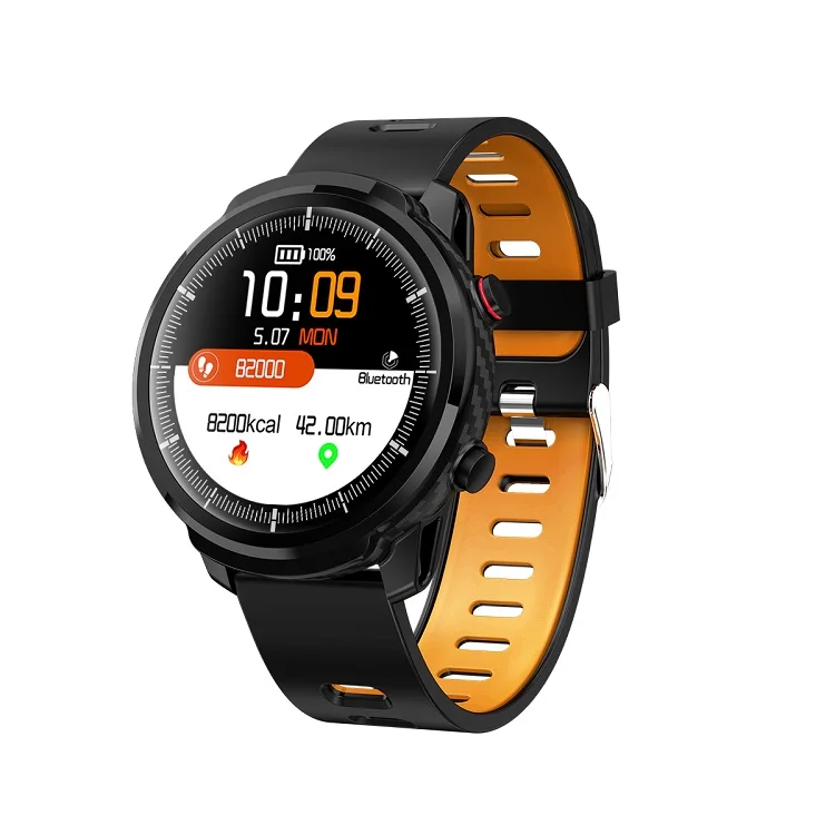 Orange ESEED S10 Plus, умные часы для мужчин, IP67, водонепроницаемые, полный сенсорный экран, 60 дней, долгий режим ожидания, умные часы, пульсометр, PK honor watch - Цвет: Orange