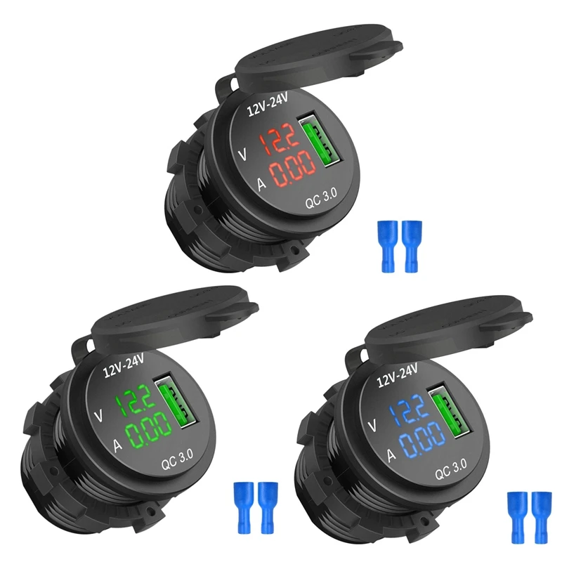 12V / 24 Быстрая зарядка при напряжении 3 0 розетка для автомобильного прикуривателя