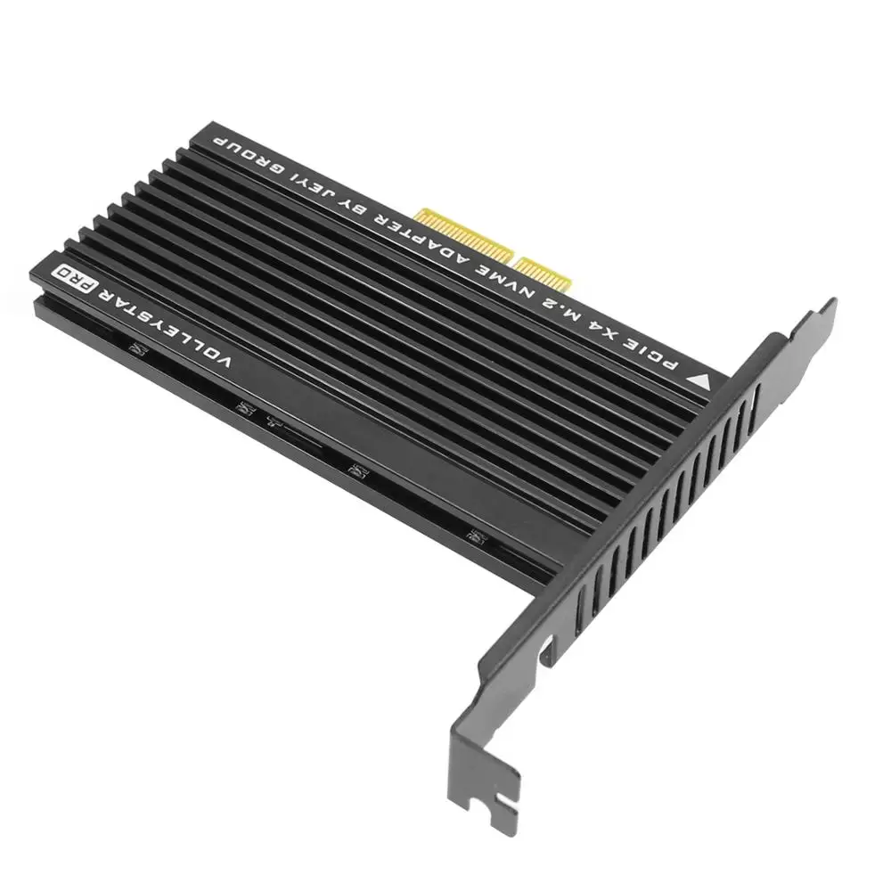 JEYI VolleyStar PRO черный радиатор M.2 для NVMe SSD NGFF PCIE X4 адаптер Радиатор M ключ PCI E 3 0x4