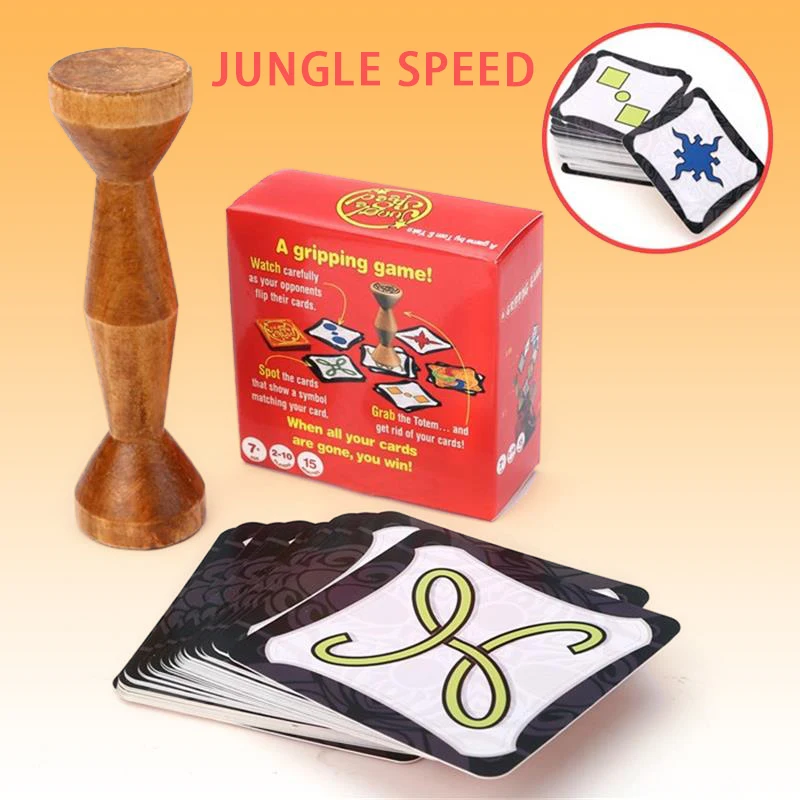 Настольная игра Funly коричневые деревянные джунгли Токен быстрая пара скоростной