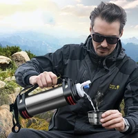 outdoor insulation thermos travel hiking office stainless steel thermo cup leakproof portable high capacity coffee vacuum cup