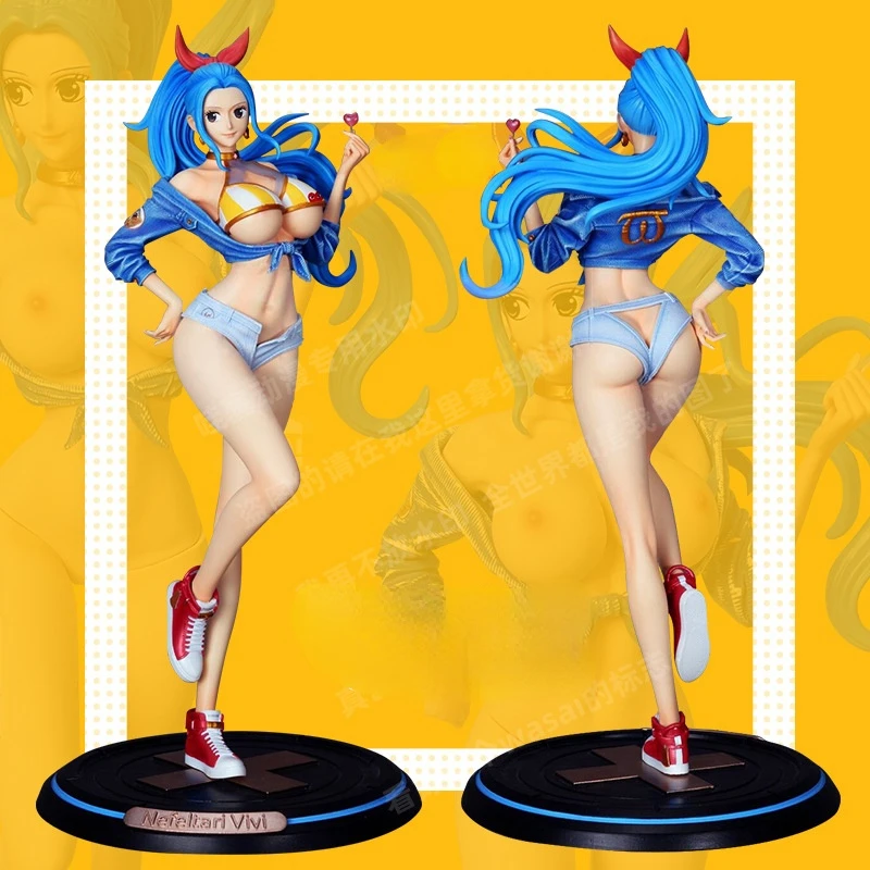 

34cm ONE PIECE Anime Miss Wednesday GK Tide Clothes Japan PVC Action Figure Toys Nefeltari Vivi Sexy Dolls Room Decor Gift for