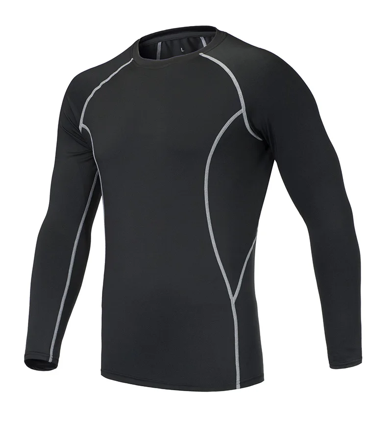 Men grey shirt Fysupotsu спортивная одежда термобелье для мужчин мальчиков термобелье компрессионная рубашка Леггинсы кальсоны для мужчин спортивные костюмы - Цвет: Men grey shirt