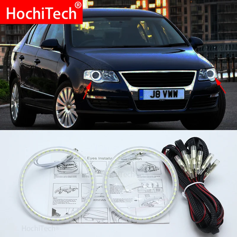Для Volkswagen VW Passat B6 Magotan галогенный головной светильник 2006 2010 3528 SMD комплект