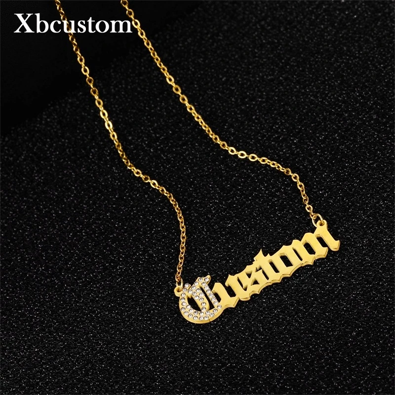 Персонализированные Заказные ожерелья со льдом для женщин и мужчин с именной