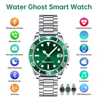 new fashion water ghost fine steel strap smart watch men business watch for rolex watch samsung huawei bluetooth call watchch