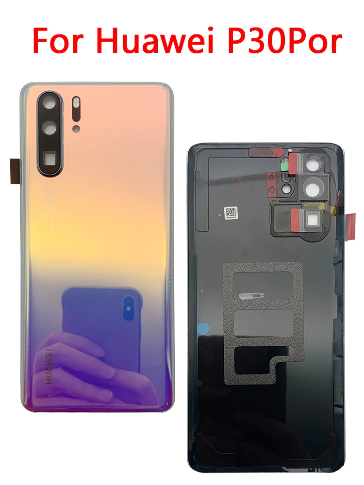 original new for huawei p30 pro back battery cover rear door housing casecamera frame lens for huawei p30 pro battery cover free global shipping