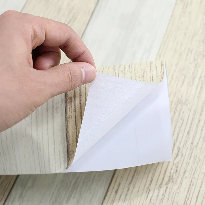 

PVC Self-Adhesive Wallpaper Removable Wall Sticker Refurbishment Contact Paper for Cabinet Living Room Home Decor