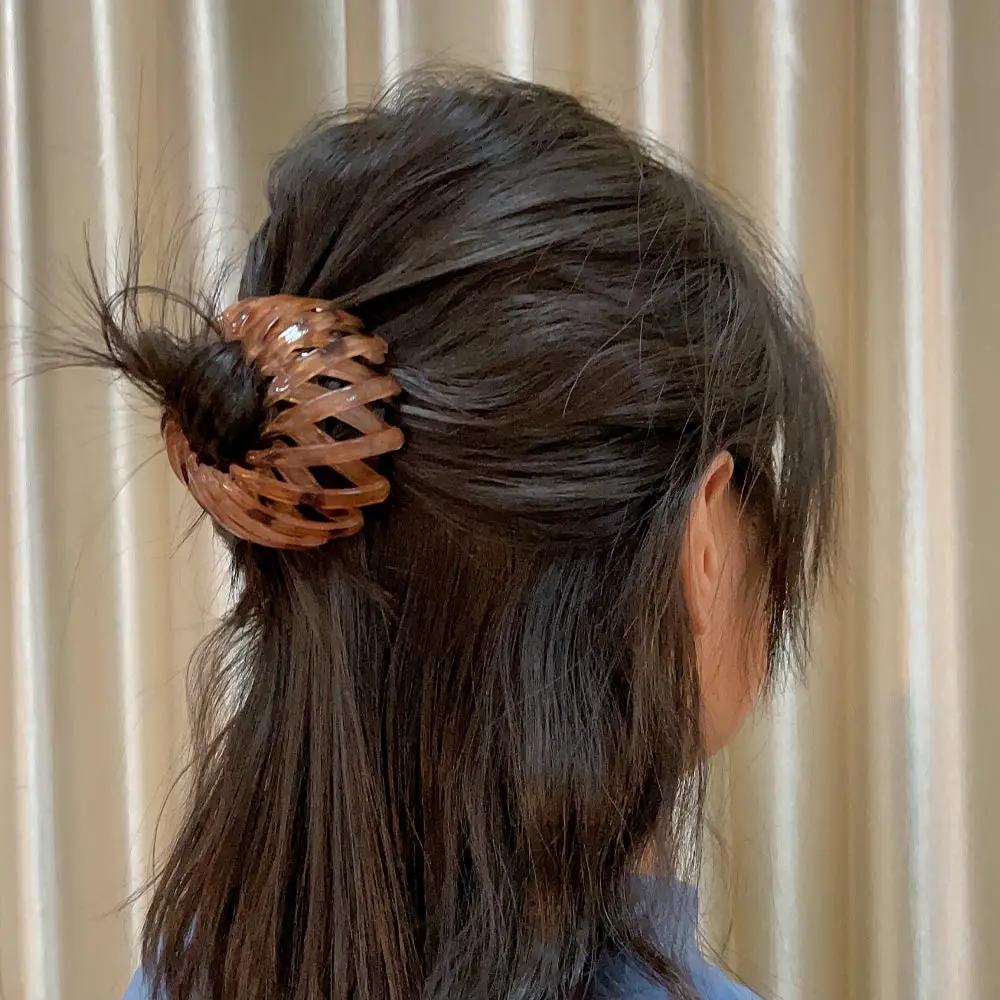

Women Hair Claws Horsetail Buckle Big Crabs Hair Claws Hair Clip Bird Nest Expanding Hairband Hair Accessories Female Ponytail