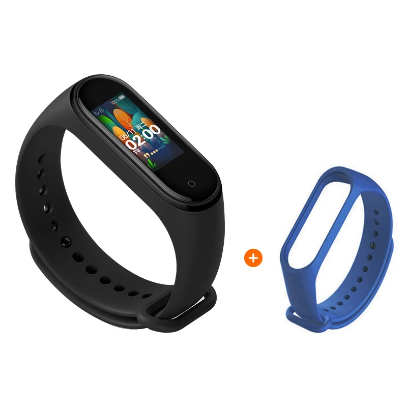 Band Midnight blue Глобальная версия, Xiaomi Mi band 4 Смарт часы, фитнес браслет, трекер сердечного ритма, цветной дисплей, мгновенное сообщение, 135 мА/ч умные часы,xiomi - Color: Band Midnight blue