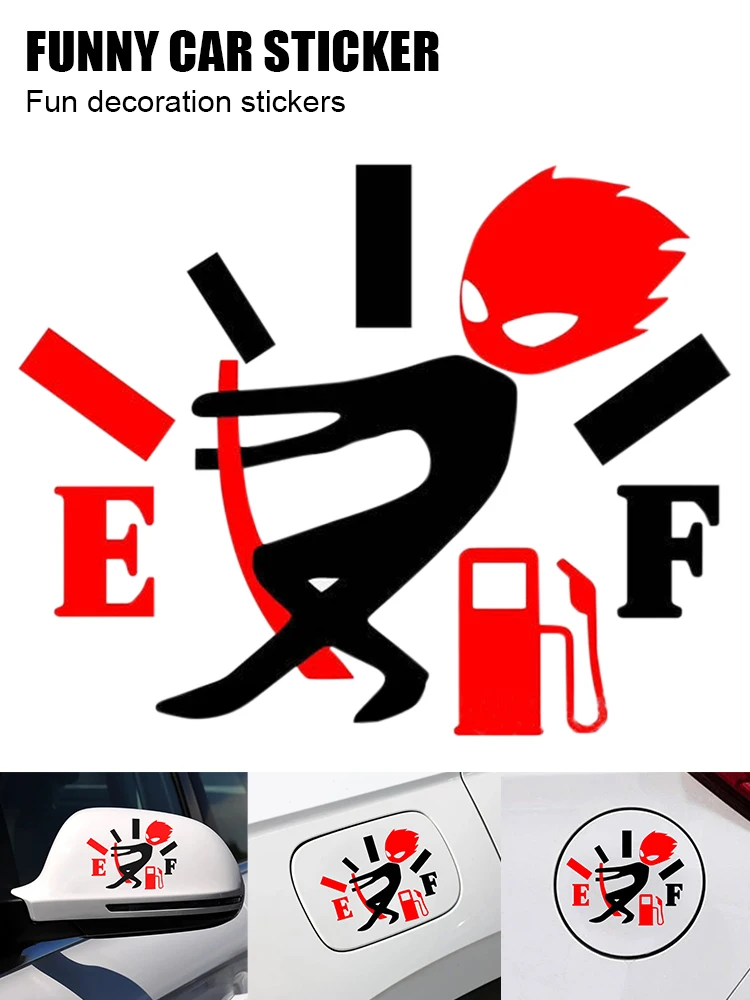 

1Pcs Car Fuel Tank Cap Sticker Funny Car Sticker Pull Fuel Tank Pointer Car Sticker Decal For Vehicle Car Truck SUV Accessories