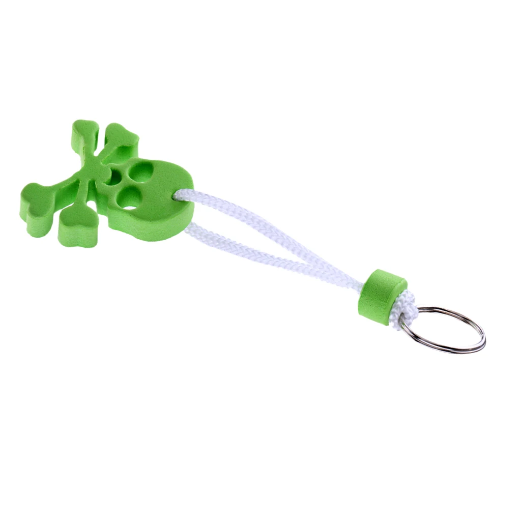 Брелок для ключей MagiDeal из ЭВА в форме черепа скелета плавающее кольцо яхтинга