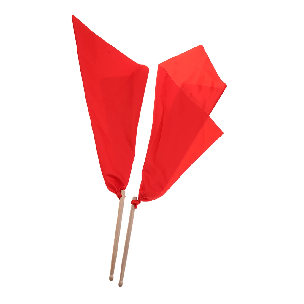 

Polished 1 Pair Waist Drum Sticks Rods with Square Towel Well Balance Performance Accessory