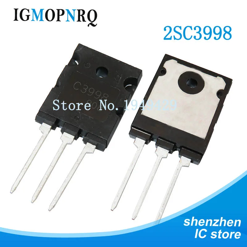 ТРАНЗИСТОР 2SC3998 TO-3PL C3998 TO-3P 25A 1500 В, 5 шт.