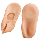 Силиконовые носки с отверстиями для ухода за ногами, 1 пара, носки с гелевой подошвой Защитные носки для ног, снятие боли, предотвращение трещин, увлажнение омертвевшей кожи
