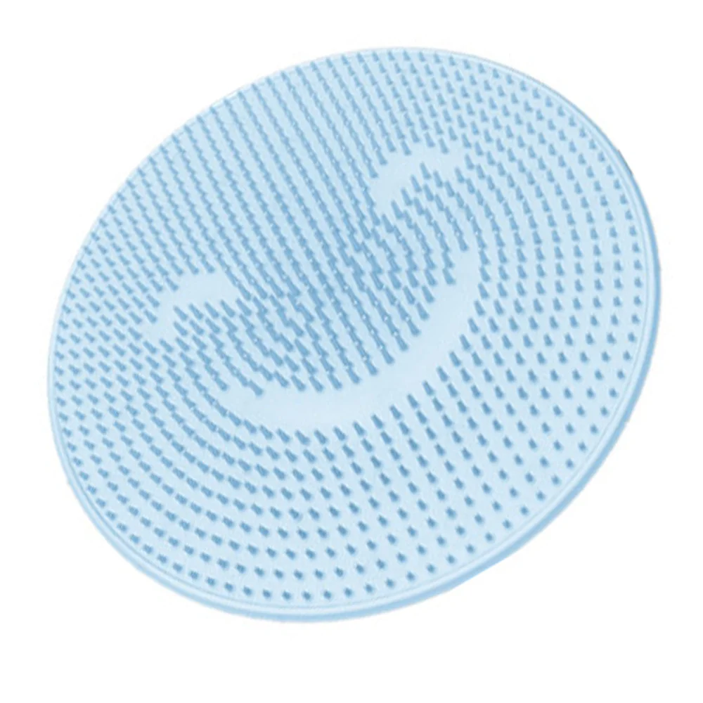 

1pc Bathing Foot Scrubber Mat Non-Slip Foot Cleaning Mat (Blue)