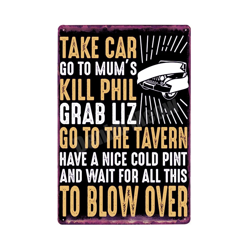 Q Fix Cars Plaque Shabby Chic Metal Tin Signs Classic Car Wall Art Poster Advertising Plates Bar Garage Vintage Home Decor MN117 - Цвет: Q