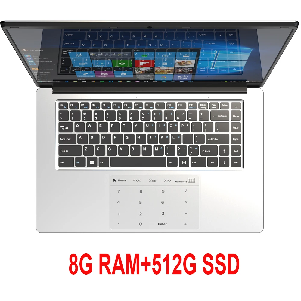8G RAM 512G SSD 15,6 дюймовый игровой ноутбук с 8 Гб ОЗУ DDR4 1 ТБ 512G 256G 128G SSD rom Ноутбук компьютер Win10 Intel четырехъядерный ноутбук ультрабук - Цвет: 8G RAM 512G SSD
