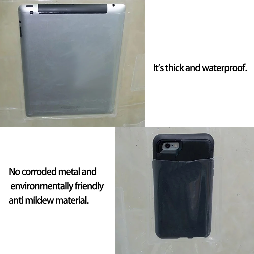 Многофункциональная прозрачная занавеска для душа держатель телефона и