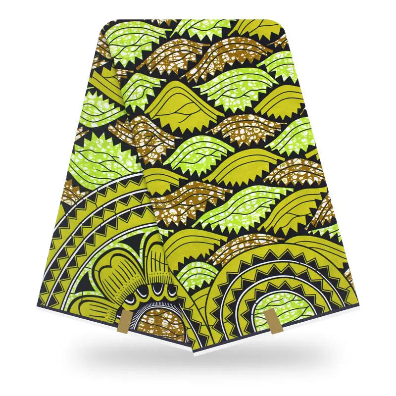 

New Style 100% Cotton African Wax Print Fabric Real 6yards For Sewing Nigeria Ankara Materialc H191206