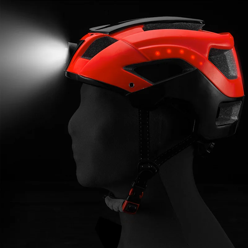 ROCKBROS Bike Headlamp Cycling Helmet Men Women Integrally-molded Bicycle Front Light Sports Safety MTB Cap | Спорт и развлечения