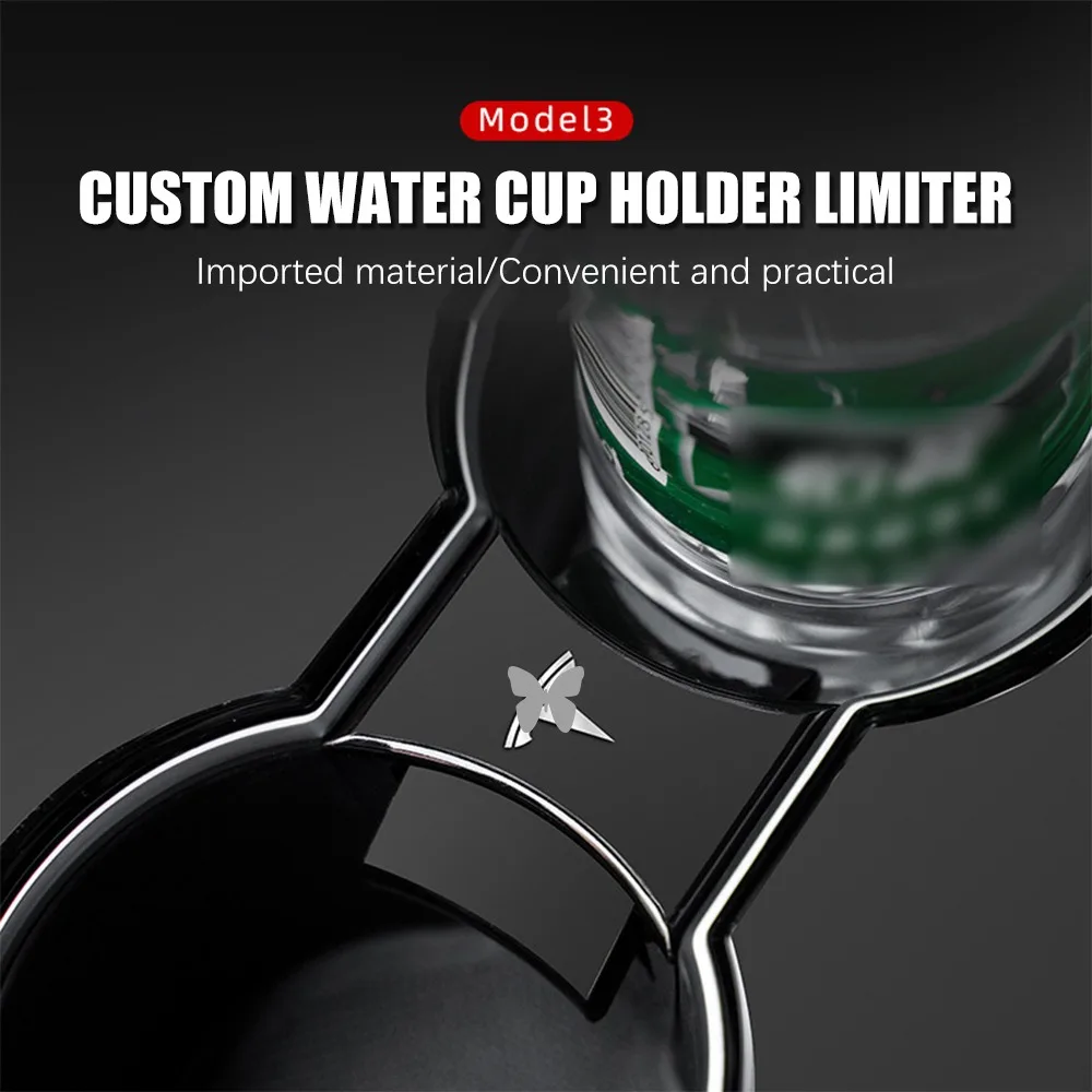 Автомобильный держатель для бутылки воды Tesla Model 3 ABS зажим подставка чашек