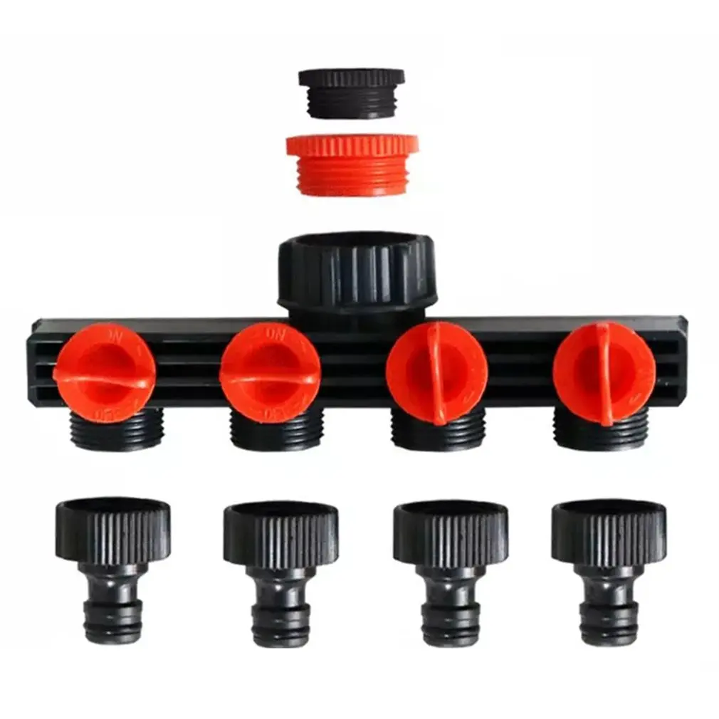 

Hose Splitters Drip Garden Irrigation 4-Way Water Garden Hose Connector Fittings Faucet Shunt Water Home Garden