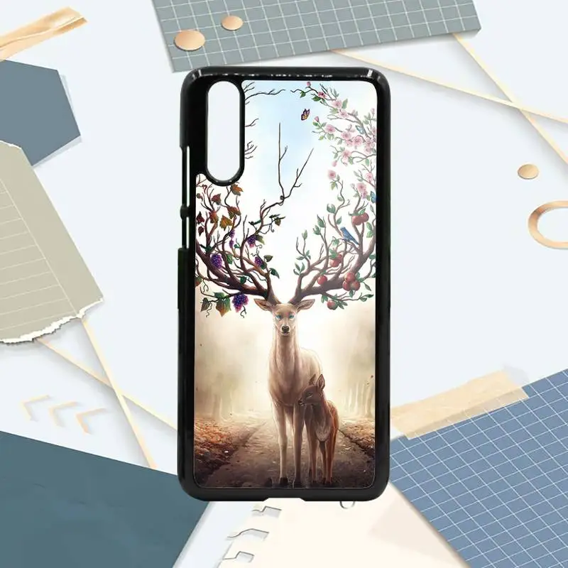 

Arrows Deer Elk animal painting Phone Case PC For Samsung galaxy S note 8 9 20 10 e lite2019 plus pro ultra
