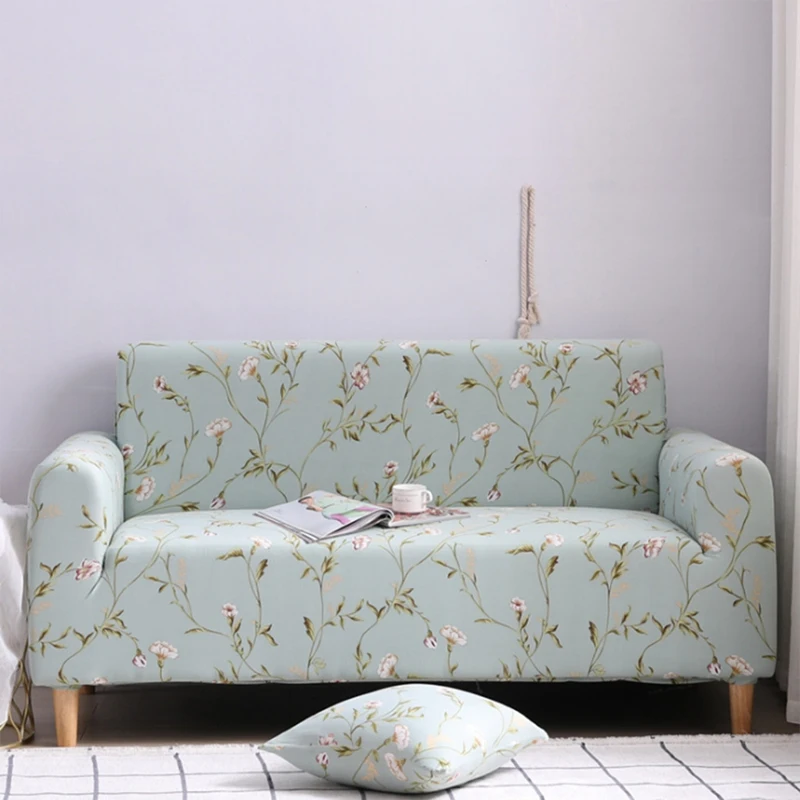 Elastic Sofa Set Furniture Protective Cover Printing Fashion Fabric 1 2 Pillowcase | Дом и сад