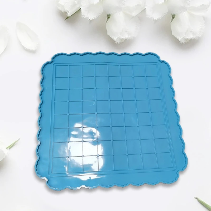 

Handmade DIY Crafts Making Epoxy Resin Mold International Chess Checkerboard Casting Silicone Mould