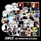 2 вида стилей 50 шт.упак. аниме juютсу Kaisen стикеры серии персонажей ПВХ водостойкая наклейка чемодан автомобиль канцелярские украшения подарок