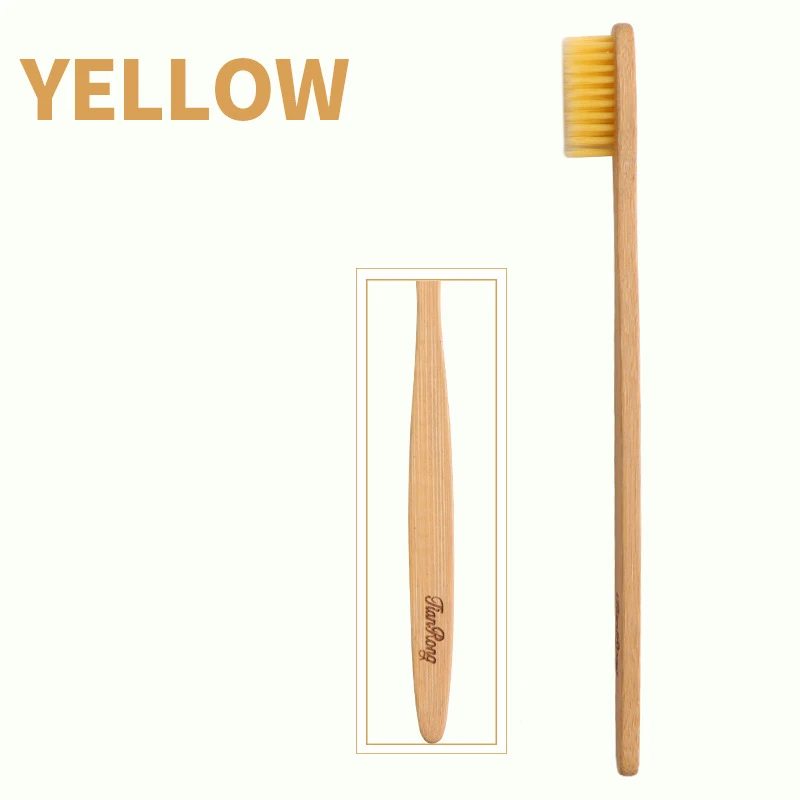 

3092 1pc Eco-friendly Color Private Label Bamboo Fiber Soft Bristle Toothbrush For Oral Cleaning