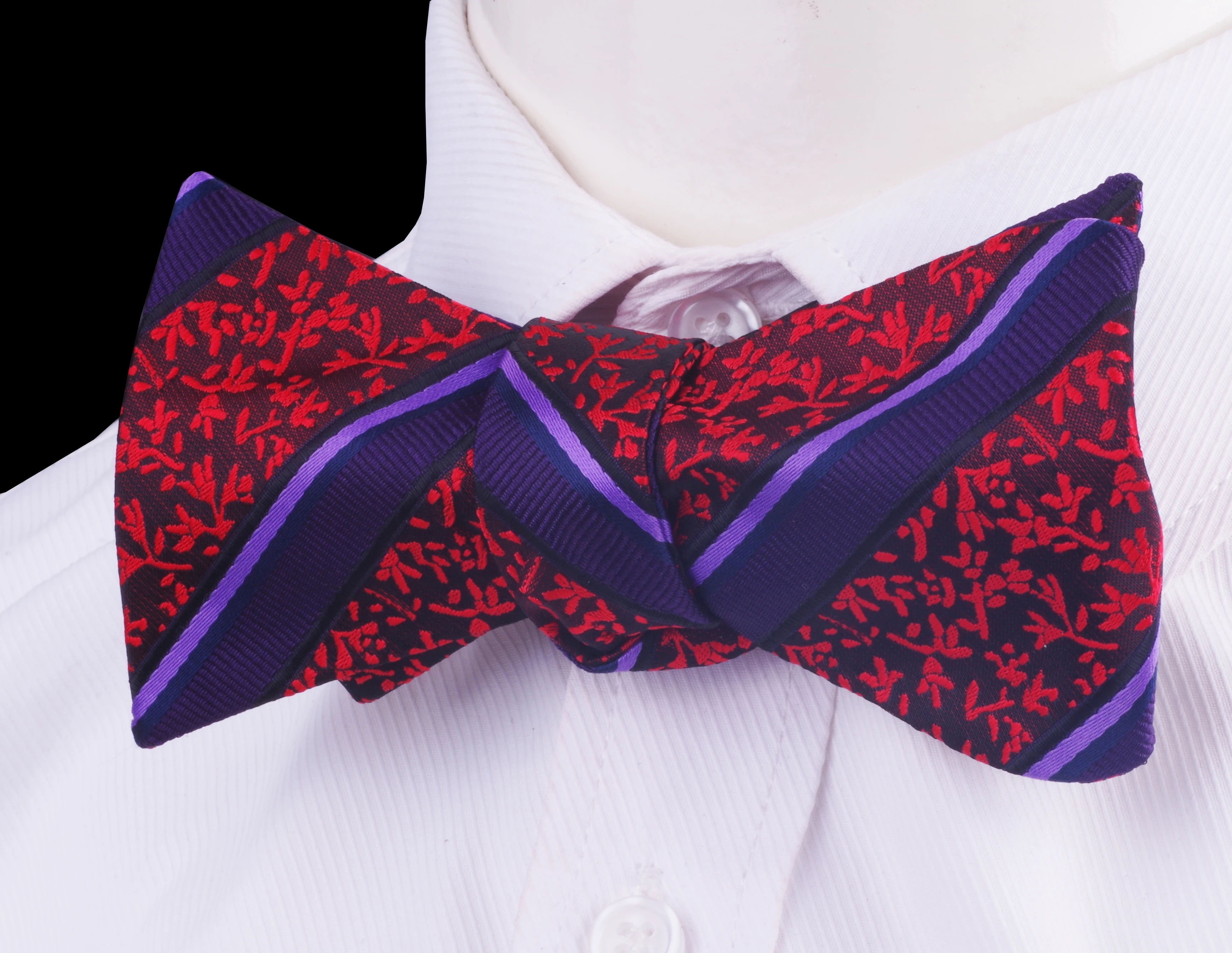 

GUSLESON Quality Silk Mens Self Tie Bow Tie Set Adjustable Bowtie Self-tied Ties and Pocket square For Men Suit Wedding Party