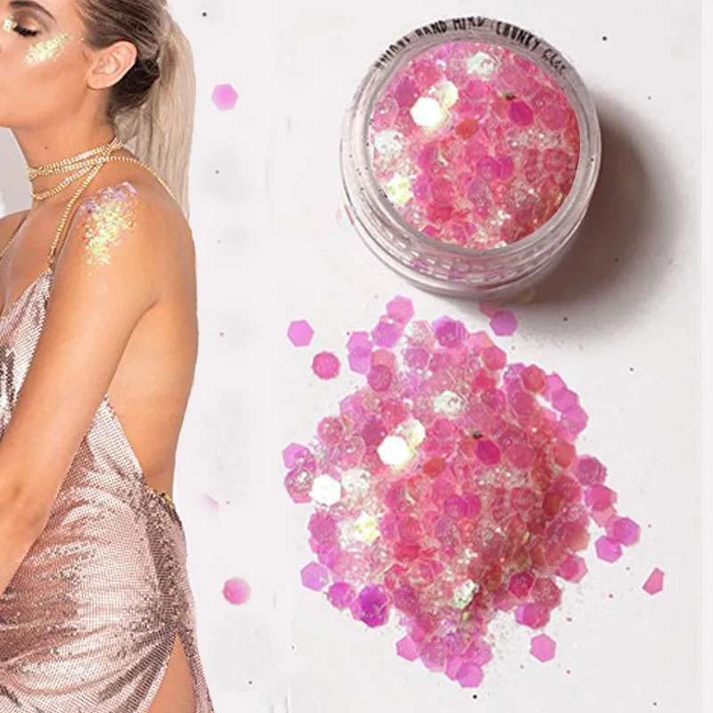 Новинка гибридные блестки блестящие круглые красочные баночки с блеском тени