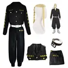 аниме токийские мстители вещи Костюм для косплея хеллоуин костюм из аниме Токийский мстители, униформа Кена рягуджи, Токийский банд манджи, черная рубашка, штаны, костюмы на Хэллоуин для женщин и мужчин