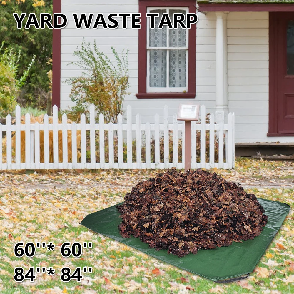 Садовые отходы двора брезент многоразовый прочный для покрытия наружных