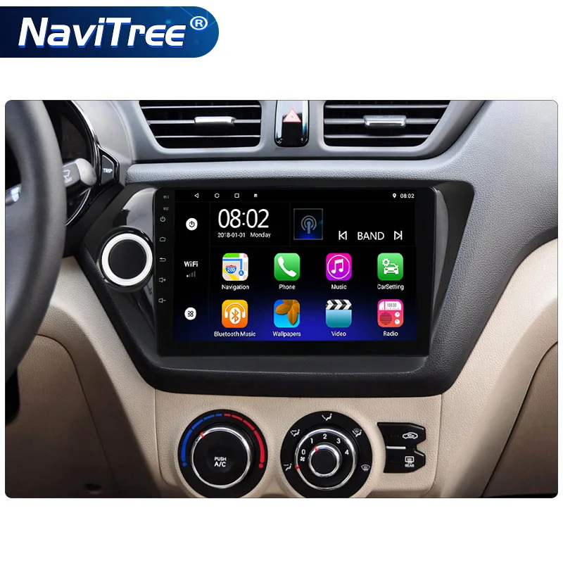 Android 2G + 32G для KIA RIO 3 k2 2011 2015 автомобильный Радио Мультимедиа Видео плеер навигация