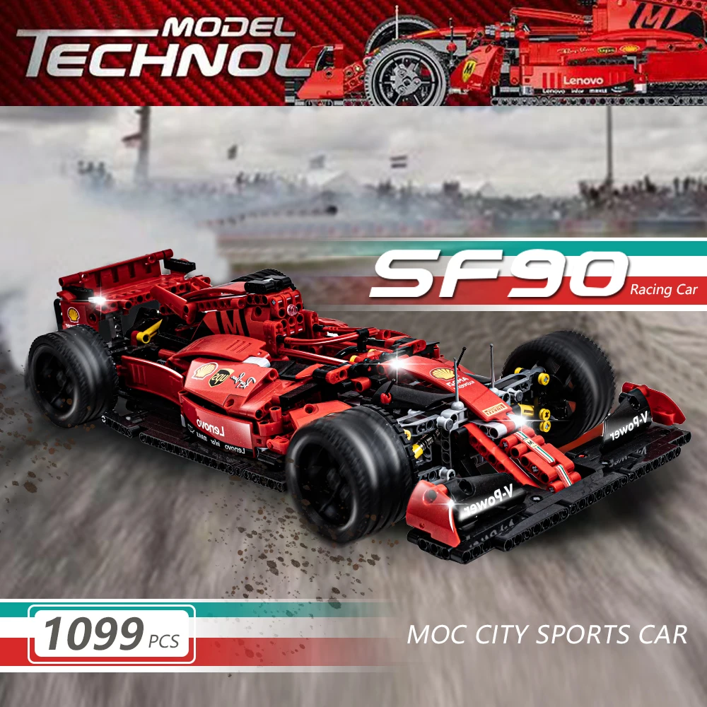 Высокотехнологичная серия моделирование F1 гоночной машины модель строительные