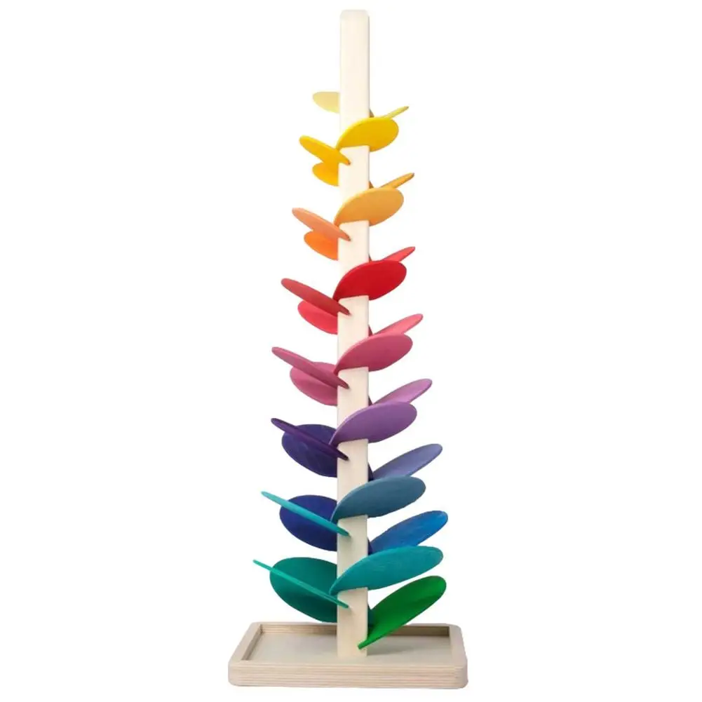

Wooden Rainbow Tree Educational Fun Assembly Toy Wooden Rainbow Tree Deciduous Parent-child Interaction Children's Gifts