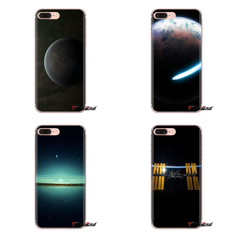 Космический свет мягкий прозрачный просвечивающийся чехол Чехлы для huawei Honor 7X V10