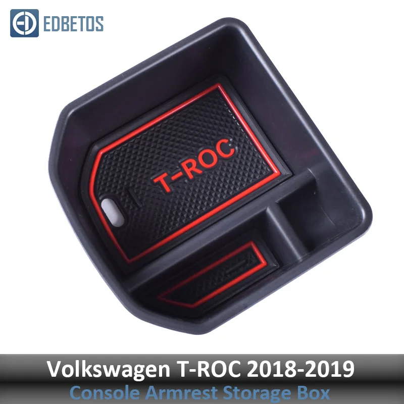 VW T-ROC Подлокотник для хранения перчаток для Volkswagen VW T-ROC центральная консоль Органайзер лоток T-ROC аксессуары для интерьера - Цвет: VW T-ROC