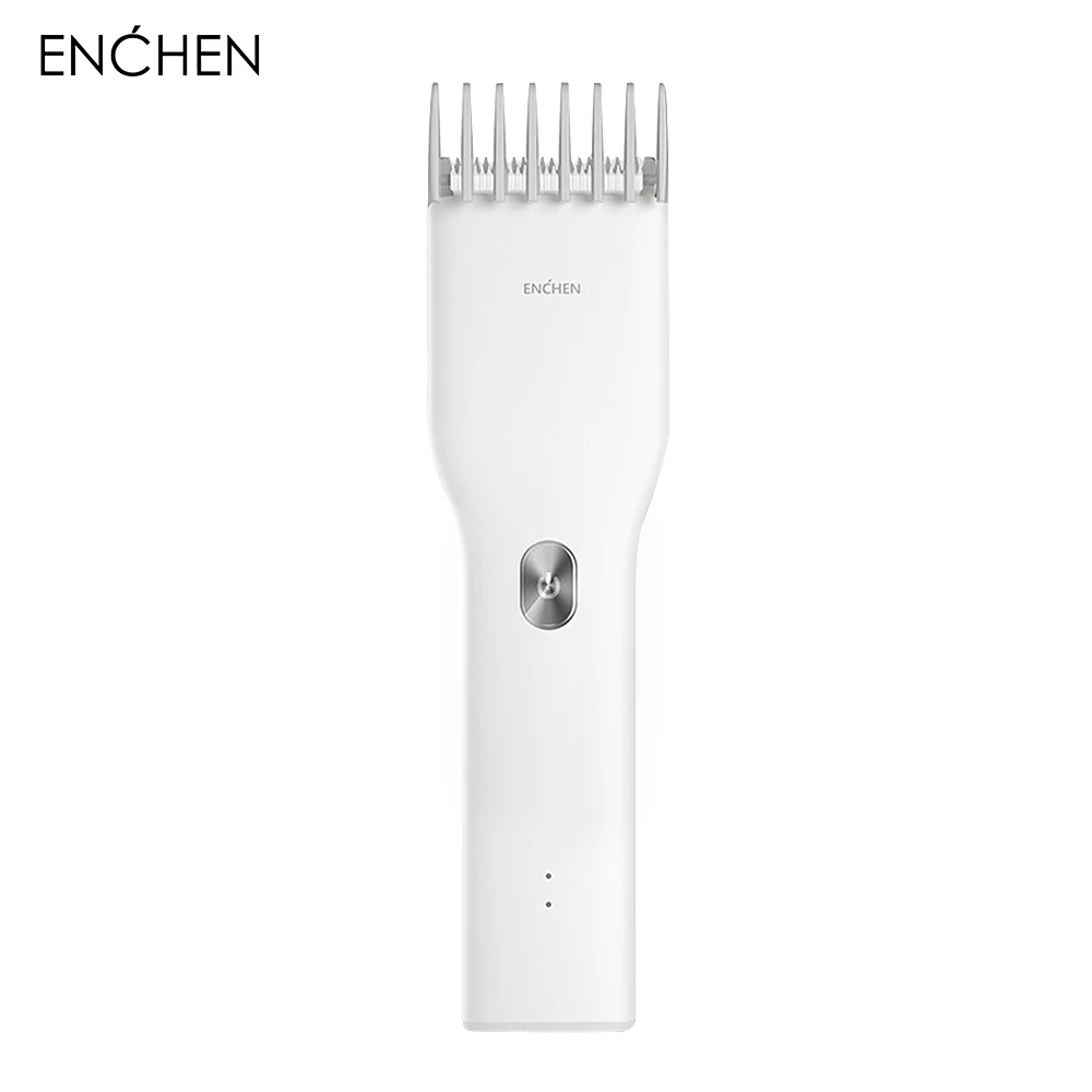 ENCHEN электрический триммер для стрижки волос для мужчин, usb-зарядка, триммер для бороды, антиприклеенные волосы, двухскоростной Керамический Резак, лезвие машинки для стрижки волос